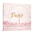 Pink Paris Wall Art Print