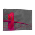Pink Brooklyn Bridge Wall Art Print