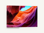 Canyon Light Waves, sandstone slot canyon photograph, landscape canvas wall art print ready to hang