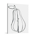 Fruit Contour Pear Wall Art Print