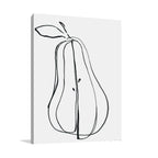 Fruit Contour Pear Wall Art Print