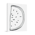 Fruit Contour Watermelon Wall Art Print