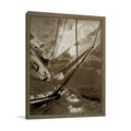 Sailing in Sepia B Wall Art Print