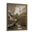Sailing in Sepia B Wall Art Print