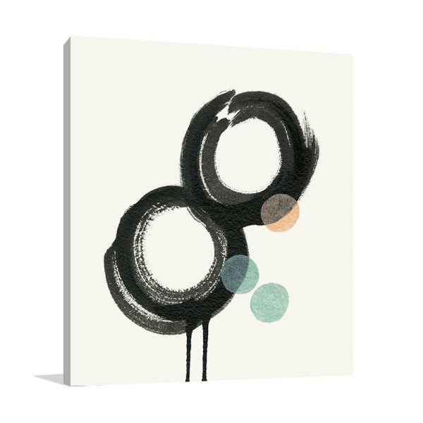 Zen Circles A Wall Art Print