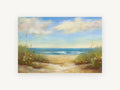 Dune Path Serenity, coastal canvas wall art print, front view