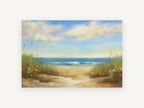 Dune Path Serenity, coastal canvas wall art print, front view