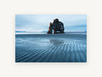Arch at Low Tide, coastal canvas wall art print, front view