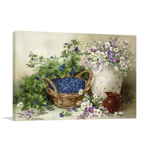 Still Life With Berries Wall Art Print