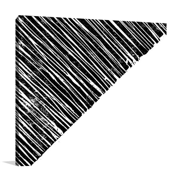 Starkly Lined B Wall Art Print