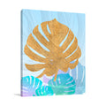 Goldnes Sommerblau II Wall Art Print