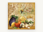Roma Kitchen Harvest, kitchen canvas wall art print, front view
