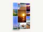 Adriatic Summer Collage, seascape montage photograph collage, coastal canvas wall art print ready to hang