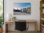 Longtails at Low Tide coastal canvas print on the wall of a study