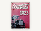 Coca-Cola Delivery Truck 1923, vintage canvas wall art print, front view