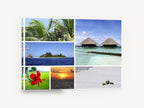 Maldives Island Collage, maldives tropical resort photo collage, coastal canvas wall art print ready to hang