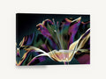 Iridescent Lily Bloom, iridescent lily digital floral art, floral canvas wall art print ready to hang