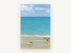 Sandpipers at the Shoreline, coastal canvas wall art print, front view