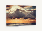Storm Clouds at Dusk, baltic sea sunset cloudscape photograph, coastal canvas wall art print ready to hang