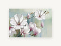 Magnolia Branch in Soft Haze, floral canvas wall art print, front view