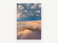 Dune Grass at Dusk, coastal canvas wall art print, front view