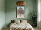 Confetti Autumn Tree landscape canvas print on the wall of a bedroom