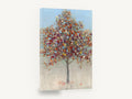 Confetti Autumn Tree, autumn tree abstract painting style, landscape canvas wall art print ready to hang