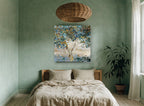 Twilight Canopy landscape canvas print on the wall of a bedroom