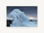 Storm Surge Beacon, coastal canvas wall art print, front view