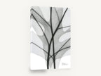 Shadow Lobed Leaf, lobed leaf x-ray black and white, floral canvas wall art print ready to hang