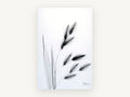Drifting Oat Heads, floral canvas wall art print, front view