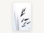 Drifting Oat Heads, floral canvas wall art print, front view