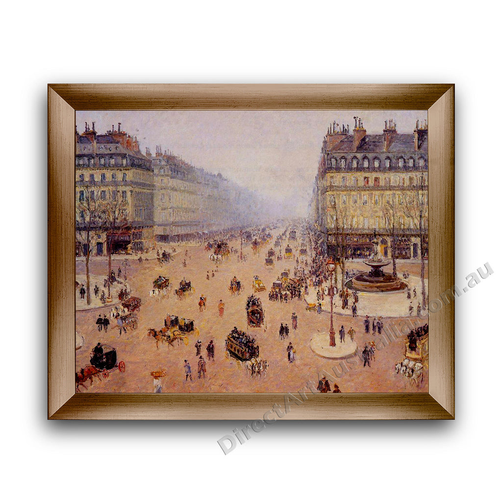 Camille Pissarro | Avenue de l'Opera, Misty Weather