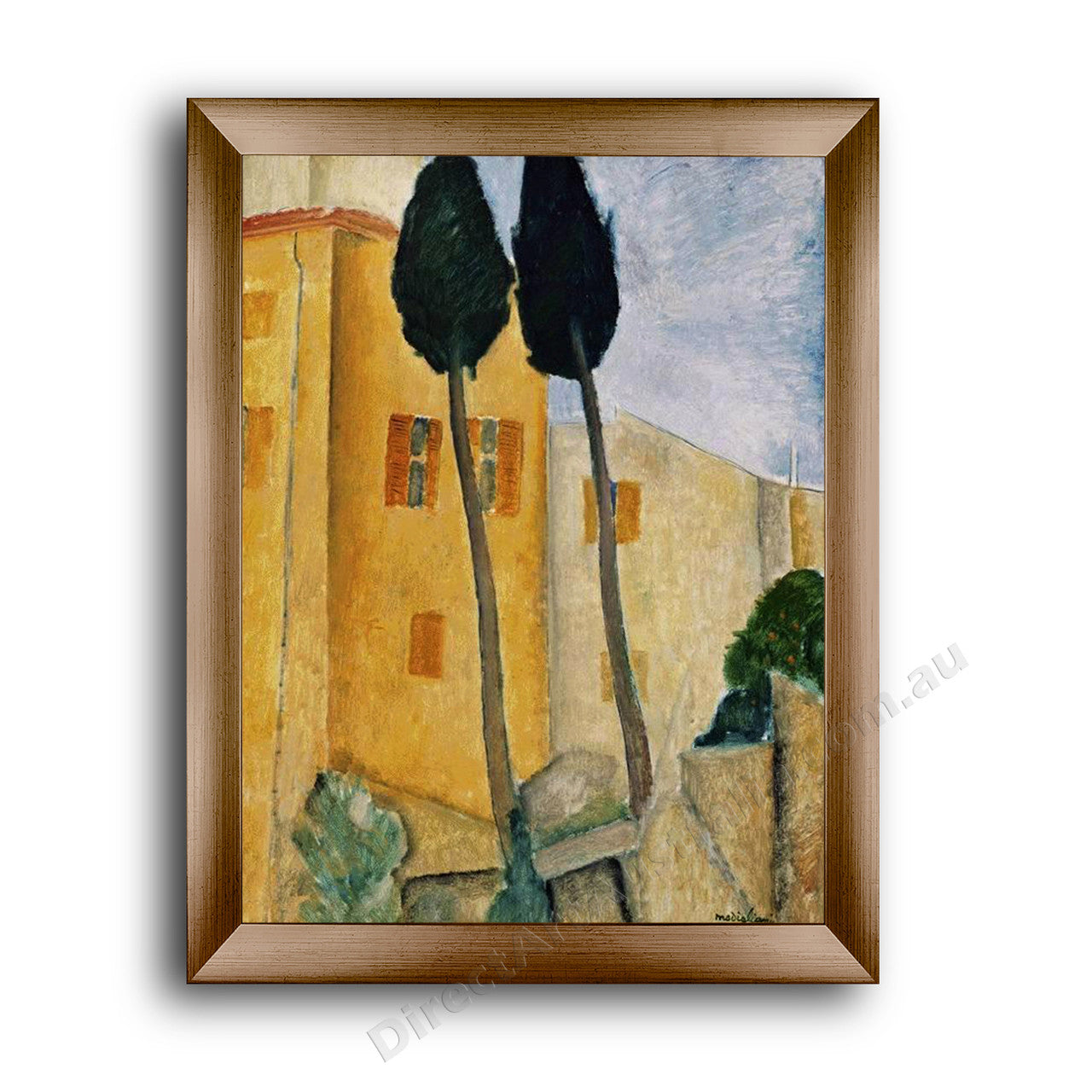 Modern Flat Gold Frame