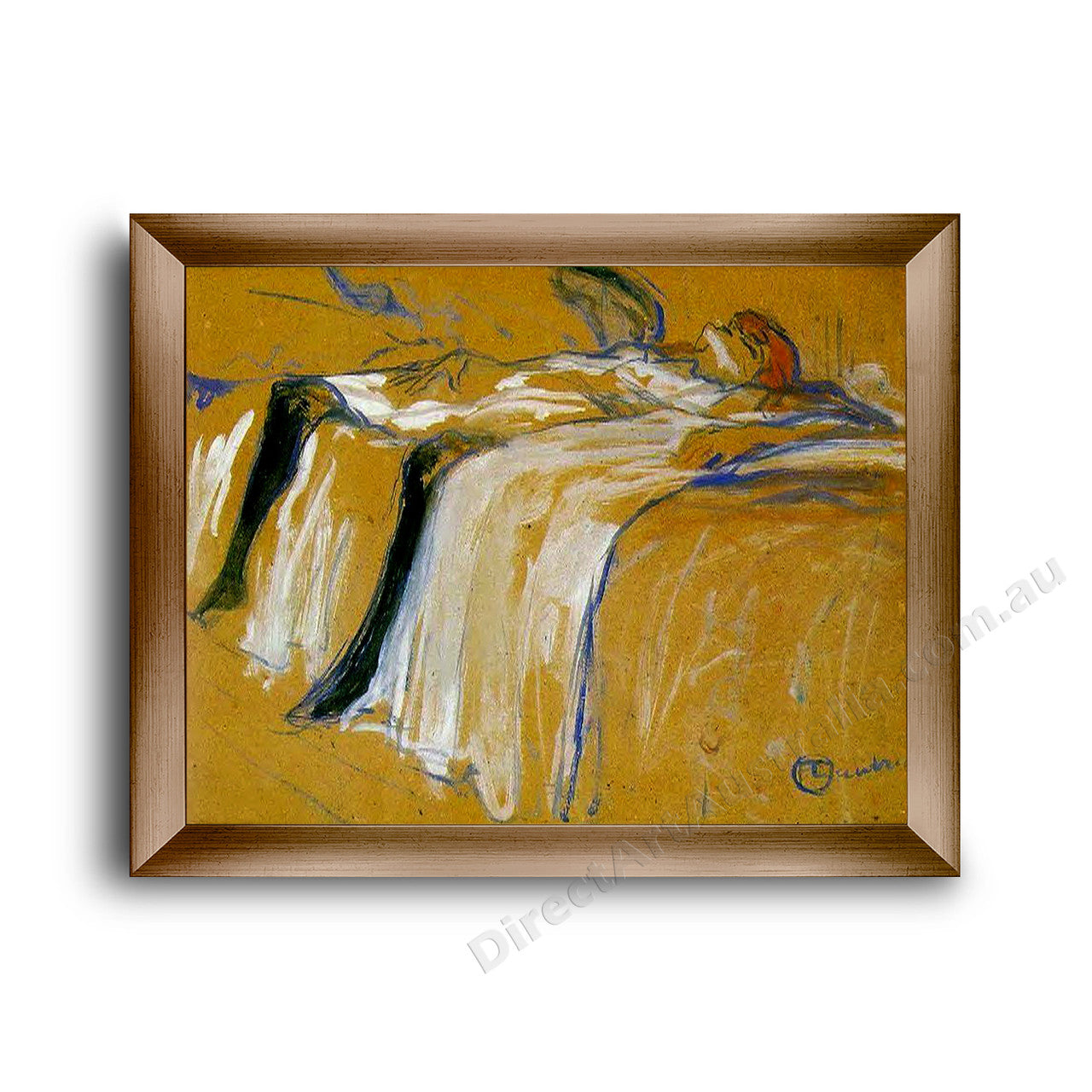 Modern Flat Gold Frame