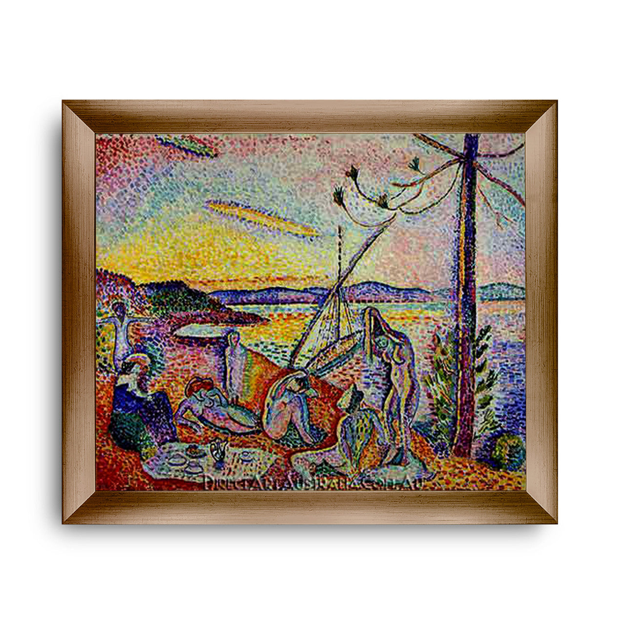 Modern Flat Gold Frame