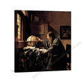 Johannes Vermeer, The Astronomer, stretched on a gallery-wrap canvas ready to hang