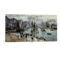 Monet, Fishing Boats Leaving the Port of Le Havre, stretched on a gallery-wrap canvas ready to hang