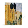 Modigliani, Cypress Trees, stretched on a gallery-wrap canvas ready to hang
