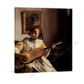 Johannes Vermeer, The Guitar Player, stretched on a gallery-wrap canvas ready to hang