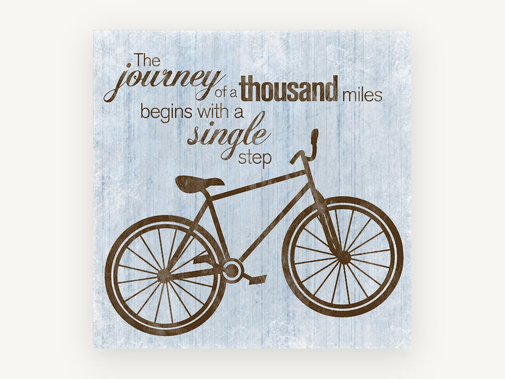 Journey of a Thousand Miles, vintage canvas wall art print, front view