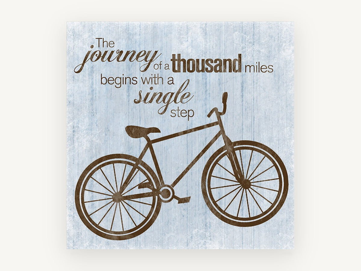 Journey of a Thousand Miles, vintage canvas wall art print, front view