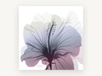 Hibiscus in Dusk Light, floral canvas wall art print, front view
