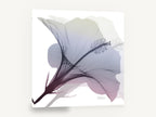 Misted Hibiscus Bloom, hibiscus x-ray style floral, floral canvas wall art print ready to hang