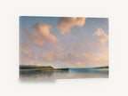 Pastel Pier Dusk, long pier pastel sky seascape, coastal canvas wall art print ready to hang