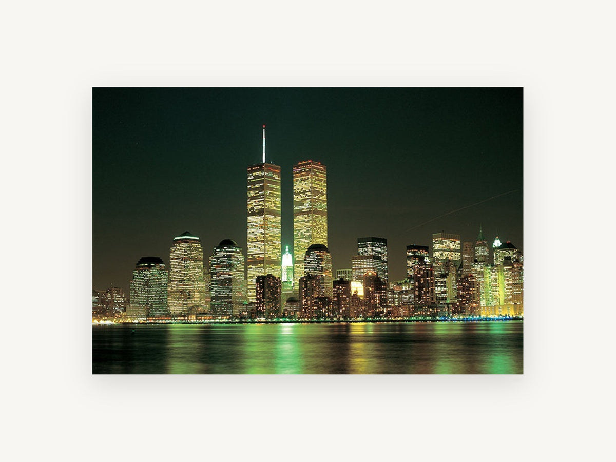 Emerald Harbour Skyline, coastal canvas wall art print, front view