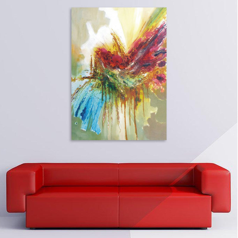 Colorful Eruption1 on the wall