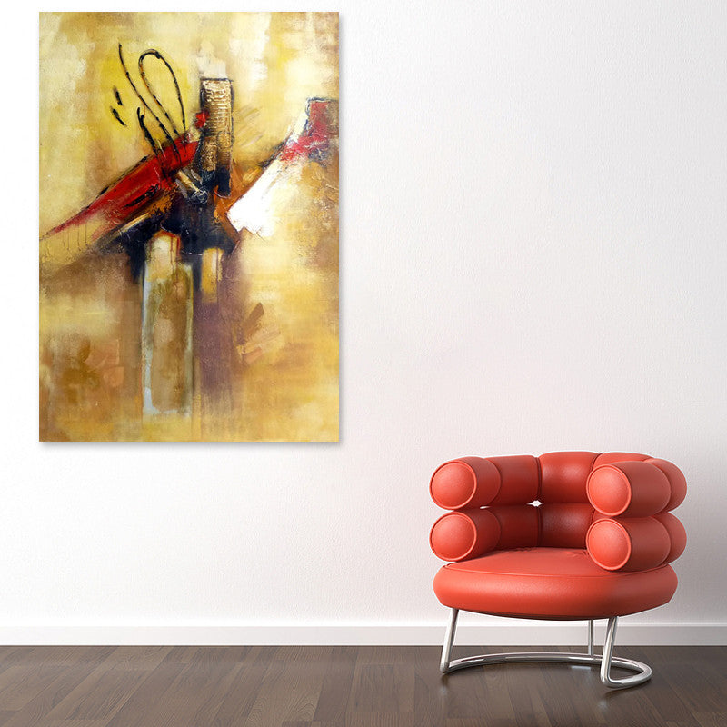 Red Tie on the wall