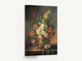 Golden Hour Bouquet, classic floral still life painting, floral canvas wall art print ready to hang