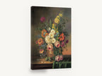 Golden Hour Bouquet, classic floral still life painting, floral canvas wall art print ready to hang